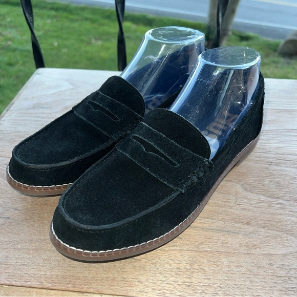 Hush Puppies Wren, Suede Loafers, Black, Size 8M NWOB - Picture 2 of 12